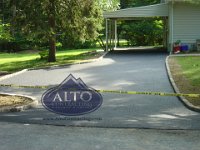 Driveway With Cobblestone Curbing