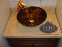 Polished Concrete Vessel Sink