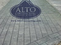 Stamped Concrete Apron