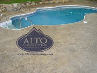 Stamped Concrete Pool Deck