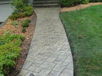 Stamped Front Walkway